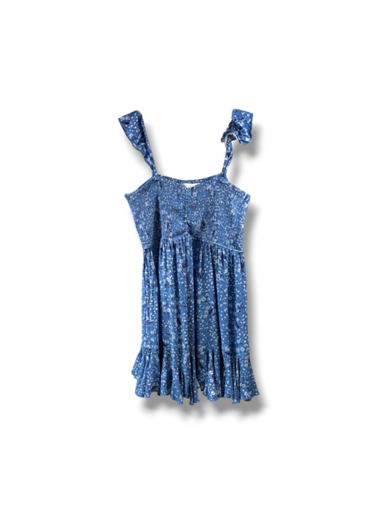 Altar’d State Dresses & Skirts - Altar’d State Peasant Floral Mini Dress in Blue Size XL